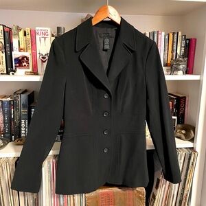 The Limited Stretch Black 4-Button Blazer Size Small Classic Fit Y2K Office EUC